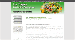 Desktop Screenshot of latajeaproductosecologicos.com