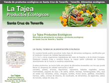 Tablet Screenshot of latajeaproductosecologicos.com